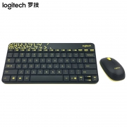 罗技（Logitech） MK240 无线键鼠套装 Nano 无线鼠标无线键盘套装 黑黄