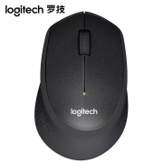 罗技（Logitech） M330 鼠标无线鼠标 办公鼠标静音鼠标右手鼠标 带无线2.4G接收器（黑色）