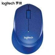 罗技（Logitech） M330 鼠标无线鼠标 办公鼠标静音鼠标右手鼠标 带无线2.4G接收器（蓝色）