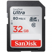 闪迪（SanDisk）SD卡至尊高速 32GB SDUNC 读速80MB/s SDHC UHS-I存储卡 Class10 